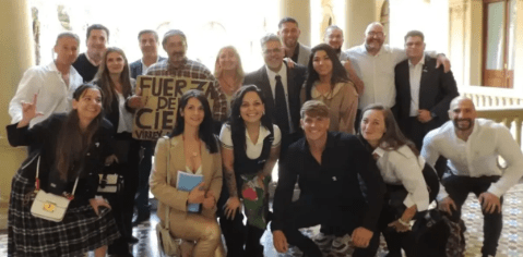 Influencers libertarios que Milei recibió en la Casa&nbsp;Rosada